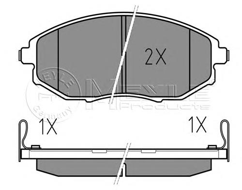96475027 General Motors Klocki hamulcowe przednie tarczowe