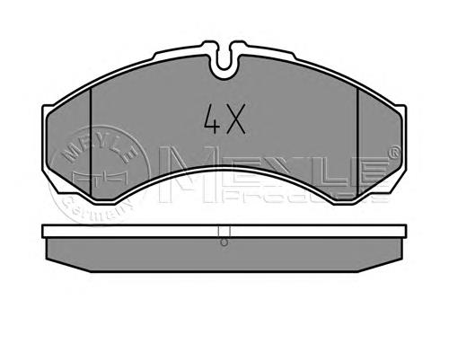 Okładziny (klocki) do hamulców tarczowych tylne Iveco 1906401 cena, od 18,16 USD