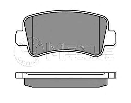 8660004443 Renault (RVI) Okładziny (klocki) do hamulców tarczowych tylne