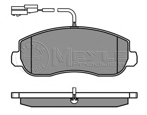 95522278 Opel Klocki hamulcowe przednie tarczowe