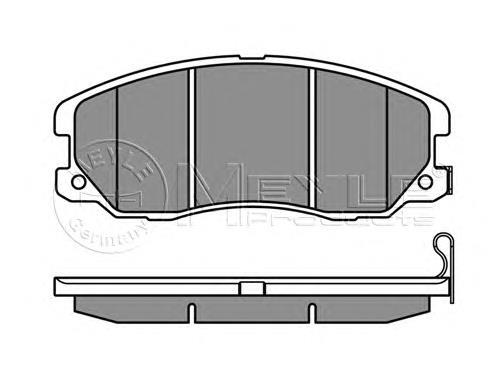 Do koszyka 96626069 General Motors Klocki hamulcowe przednie tarczowe