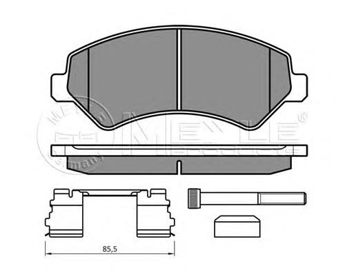 Do koszyka 425463 Peugeot/Citroen Klocki hamulcowe przednie tarczowe