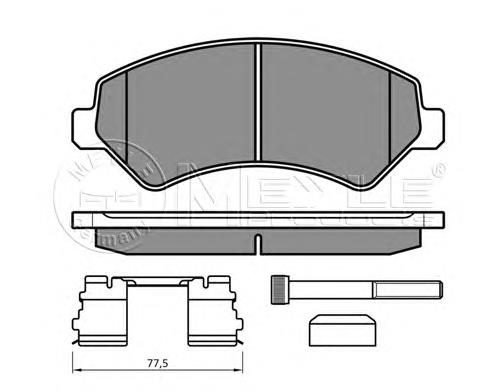 425463 Peugeot/Citroen Klocki hamulcowe przednie tarczowe