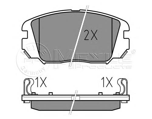 Klocki hamulcowe przednie tarczowe Hyundai/Kia 581013KA20 cena, od 46,54 USD