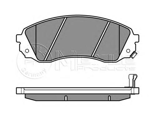 Do koszyka 581014HA01 Hyundai/Kia Klocki hamulcowe przednie tarczowe
