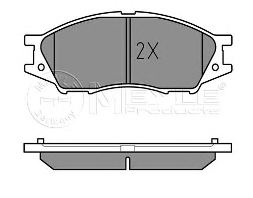 Klocki hamulcowe przednie tarczowe Nissan/Infiniti AY040NS073 cena, od 13,43 USD