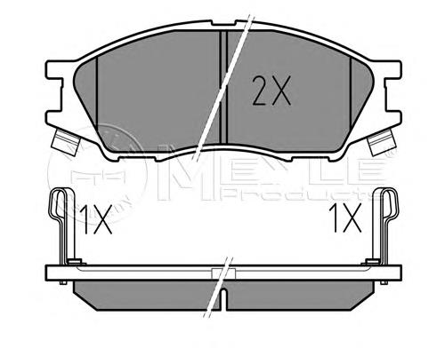 AY040NS073 Nissan/Infiniti Klocki hamulcowe przednie tarczowe