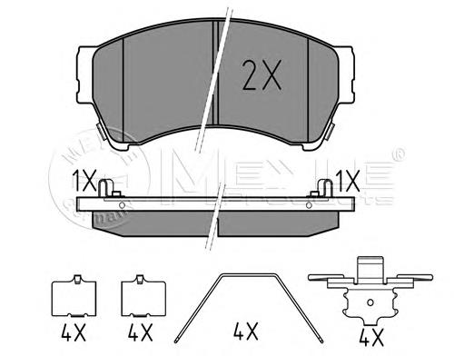 Do koszyka 26696AG030 Subaru Okładziny (klocki) do hamulców tarczowych tylne