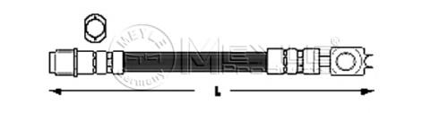 Przewód hamulcowy przedni VAG 6N0611701B cena, od 8,73 USD