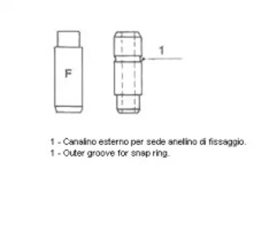 Prowadnica zaworu ssącego 012585 METELLI