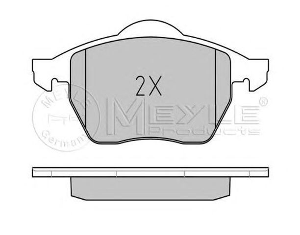 Klocki hamulcowe przednie tarczowe 0252067619W MEYLE