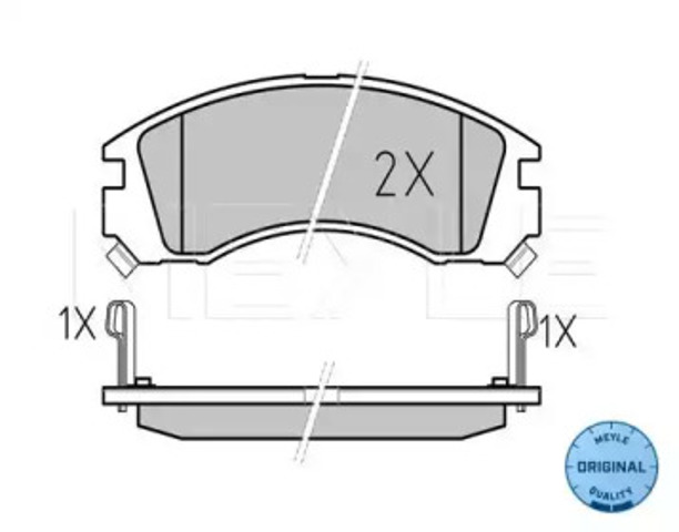 Klocki hamulcowe przednie tarczowe 0252136315W MEYLE