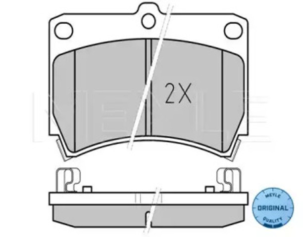Klocki hamulcowe przednie tarczowe 0252165415W MEYLE