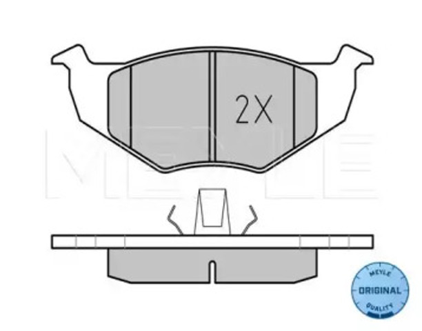 Klocki hamulcowe przednie tarczowe 0252186619 MEYLE
