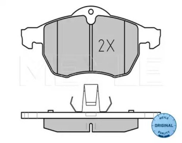 Klocki hamulcowe przednie tarczowe 0252305719W MEYLE