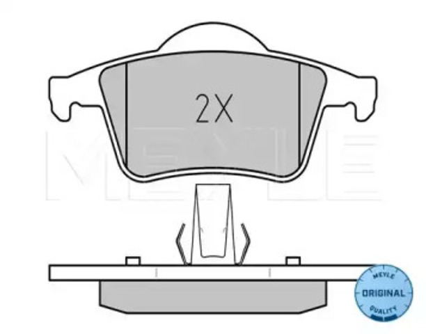 Okładziny (klocki) do hamulców tarczowych tylne 0252307616 MEYLE