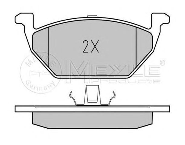 Klocki hamulcowe przednie tarczowe 0252313019PD MEYLE