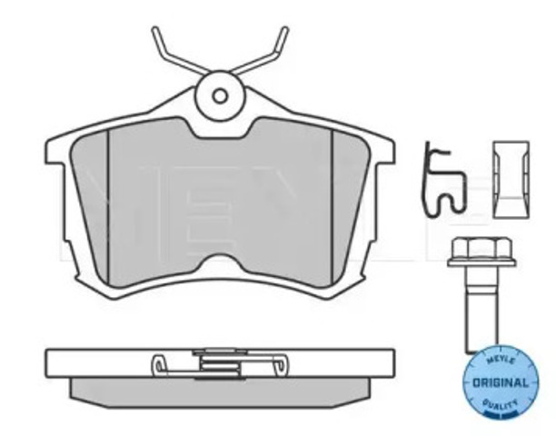 Okładziny (klocki) do hamulców tarczowych tylne 0252352714W MEYLE