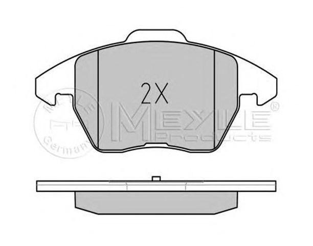 Klocki hamulcowe przednie tarczowe 0252358720PD MEYLE