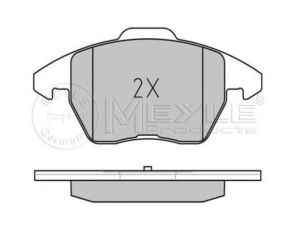 Klocki hamulcowe przednie tarczowe 0252358720PD MEYLE