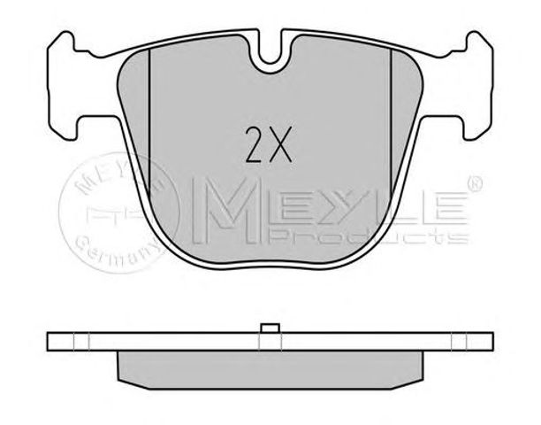 Okładziny (klocki) do hamulców tarczowych tylne 0252373017 MEYLE