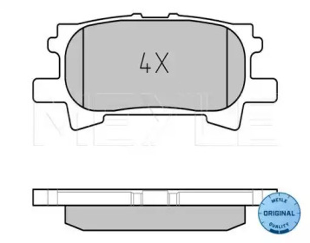 Okładziny (klocki) do hamulców tarczowych tylne 0252396715 MEYLE