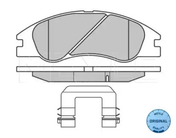 Klocki hamulcowe przednie tarczowe 0252421817W MEYLE