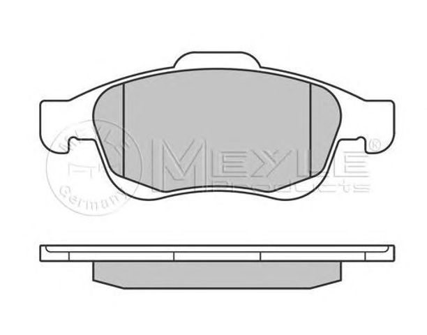 Klocki hamulcowe przednie tarczowe 0252453818 MEYLE