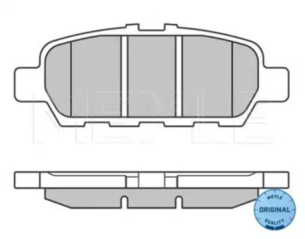 Okładziny (klocki) do hamulców tarczowych tylne 0252487113W MEYLE