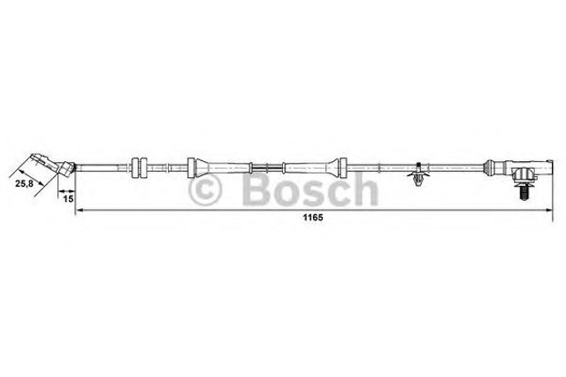 Czujnik ABS przedni 0265007537 Bosch