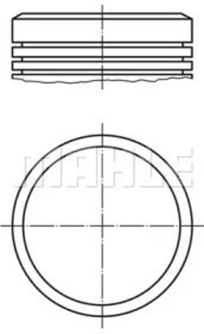 Tłok, komplet do jednego cylindru, STD 0280600 Mahle Original