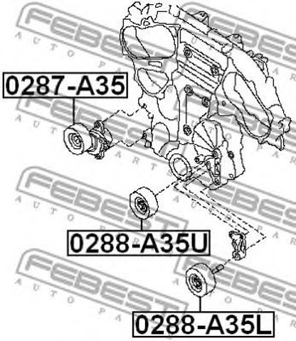 Rolka napinacza paska napędowego 0287A35 Febest