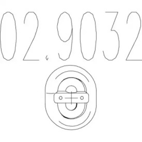 Poduszka mocowania tłumika 029032 MTS