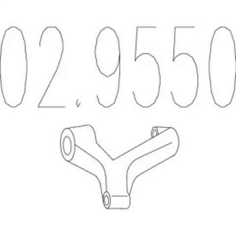 Poduszka mocowania tłumika 029550 MTS
