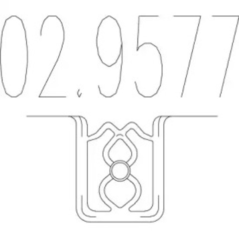 Poduszka mocowania tłumika 029577 MTS