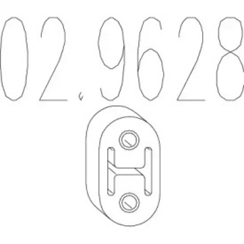 Poduszka mocowania tłumika 029628 MTS