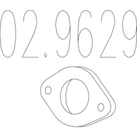 Uszczelka rury odbiornika tłumika 029629 MTS