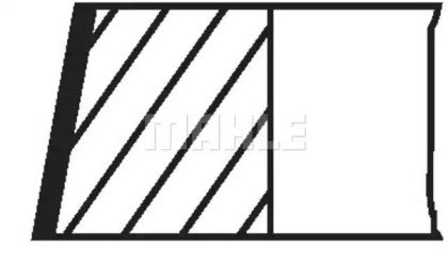 Tłok, komplet do jednego cylindru, STD 0297900 Mahle Original