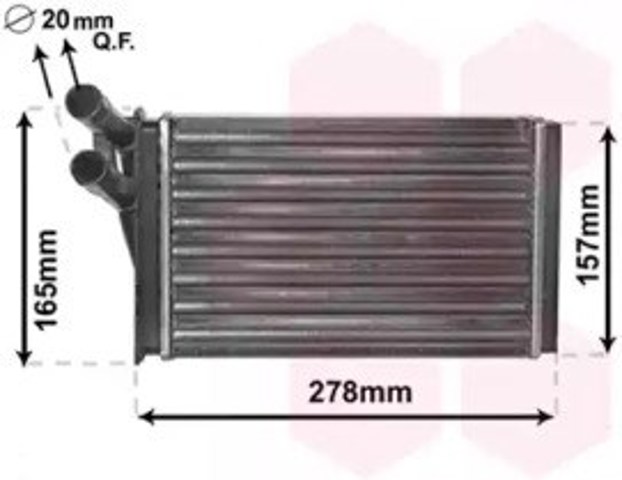 Nagrzewnica Audi 90