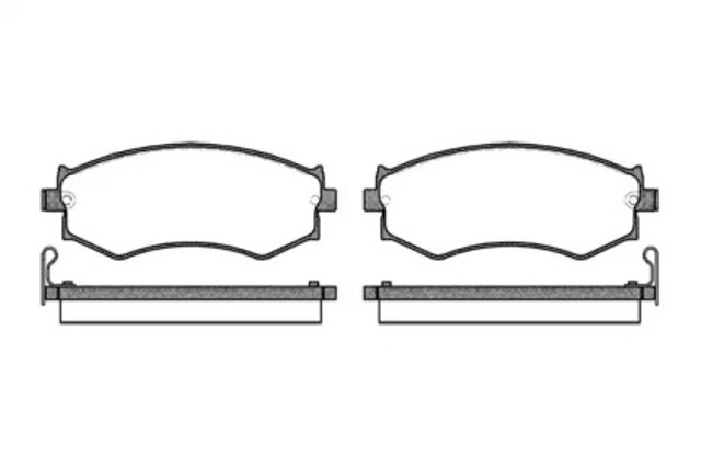 Klocki hamulcowe przednie tarczowe 035004 REMSA