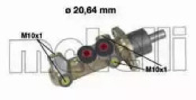 Główny cylinder hamulców 050044 METELLI