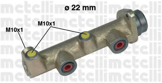 Główny cylinder hamulców 050134 METELLI