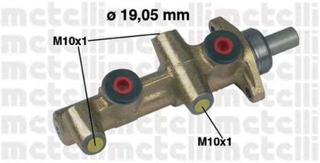 Główny cylinder hamulców 050138 METELLI
