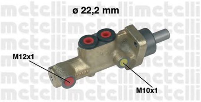 Główny cylinder hamulców 050246 METELLI