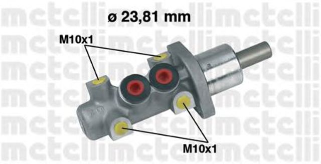 Główny cylinder hamulców 050247 METELLI