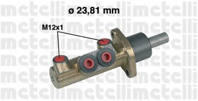 Główny cylinder hamulców 050311 METELLI