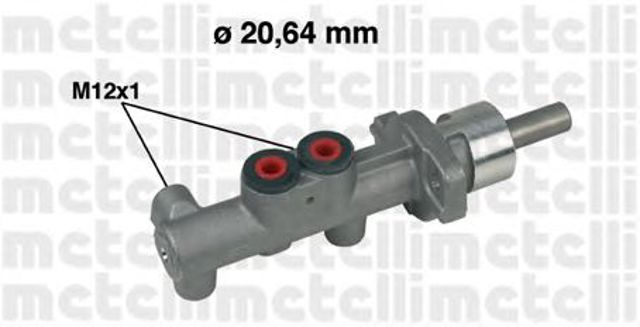 Główny cylinder hamulców 050400 METELLI