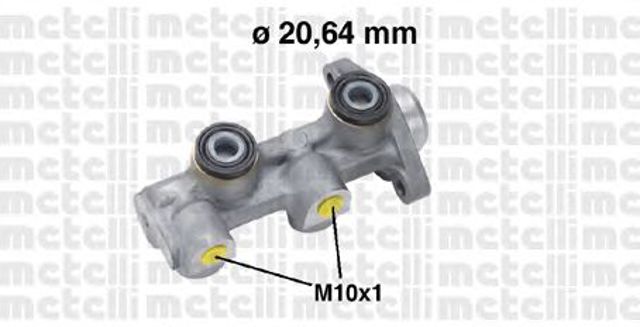 Główny cylinder hamulców 050760 METELLI