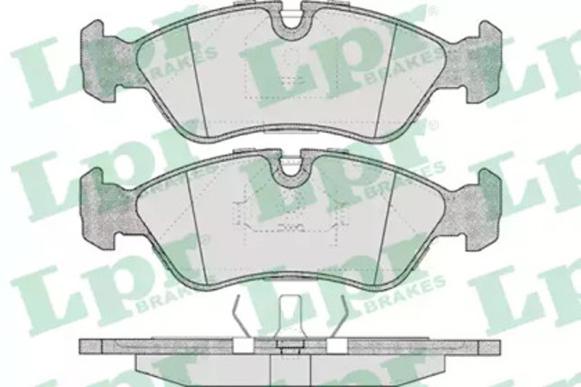 Klocki hamulcowe przednie tarczowe 05P304 LPR