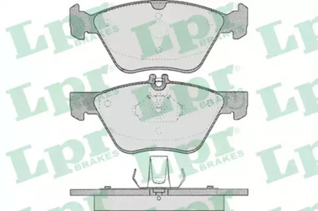 Klocki hamulcowe przednie tarczowe 05P406 LPR